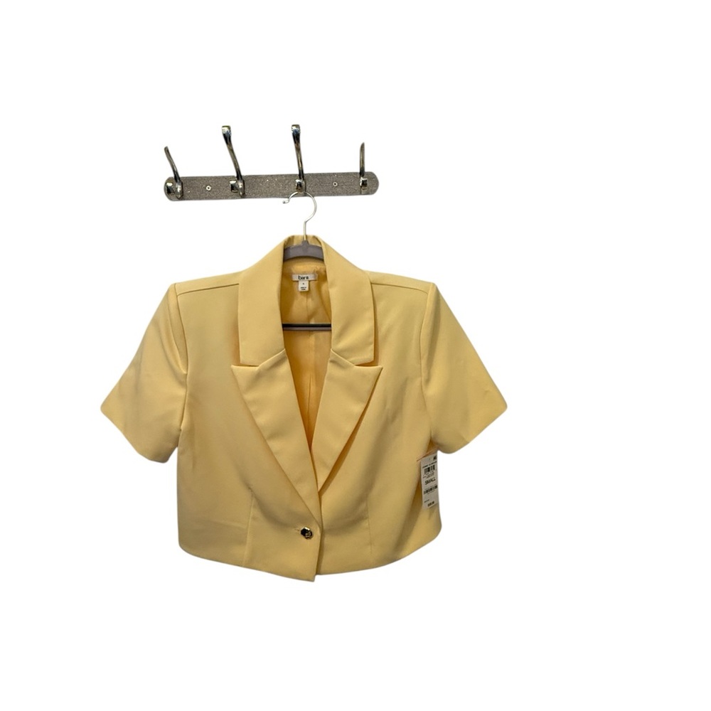 Bar III Light Yellow Blazer